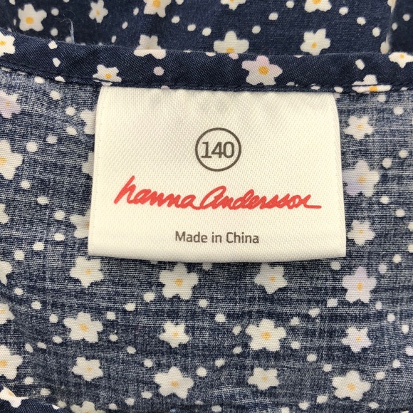 Hanna Andersson Navy Floral Print Dress - Picture 3 of 5